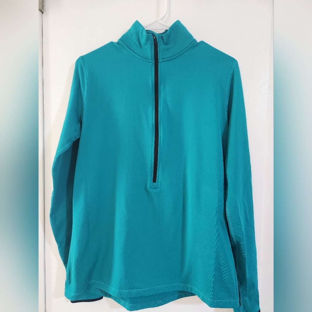 Nike Dri-Fit Teal Quarter-Zip Performance Pullover
